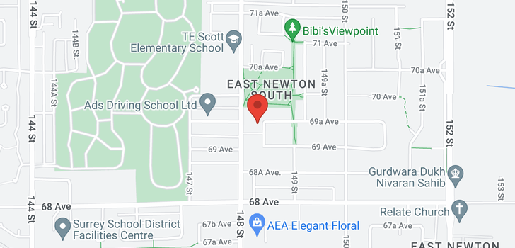 map of 6945 148A STREET